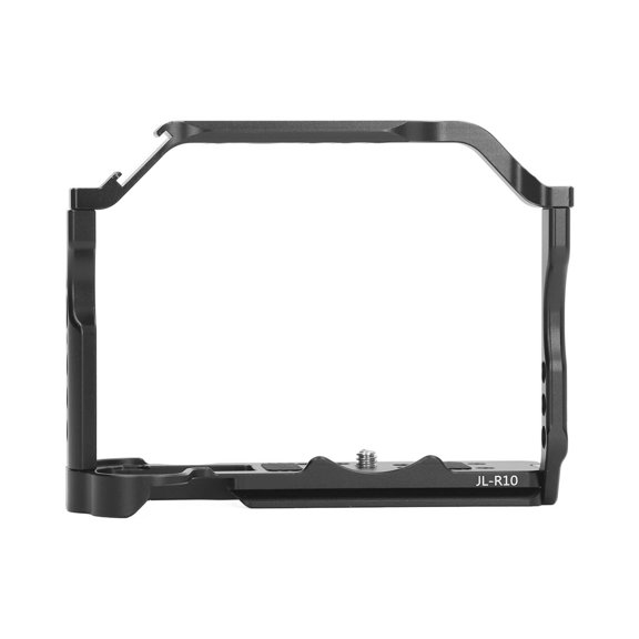 Riousery Aluminum Alloy Camera Cage Filmmaking Rig Quick Mount With 1/4 3/8 Screw Holes Cold Shoes For R10 Camera Protective Video Stabilizer Frame Accessories (17 cm / 6.69 inches)