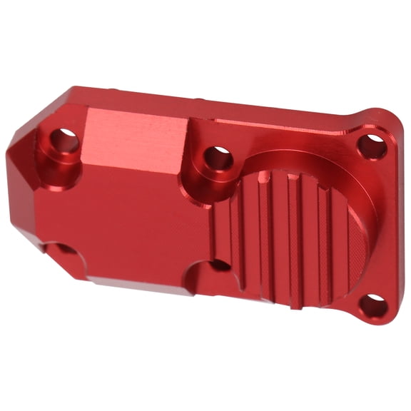 Riousery Aluminum Alloy Counterweight Diff Cover Upgrade Accessories Parts Fit for Axial SCX24 90081 1/24 Scale Simulation RC Model Car, Enhanced Stability and Traction, Red, 0.9 inches / 23 mm
