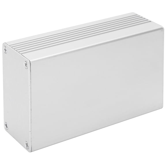 Riousery Aluminum Enclosure Case Integrated Junction Box Shell Electronic Project Case Gray Heavy Duty Durable For DIY Projects 1.4 x 2.5 x 3.9 in 35 x 64.5 x 100 mm