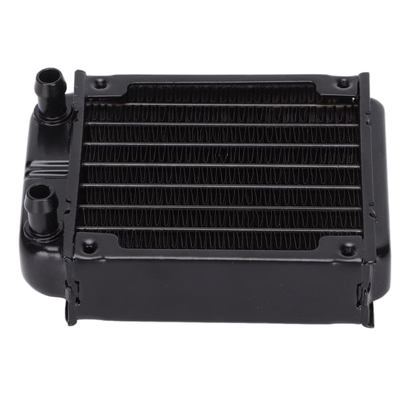 Riousery Aluminum Radiator Computer CPU Water Cooling Heat Exchanger Heat Sink System For PC Case 4.1 inches / 10.4 cm Black