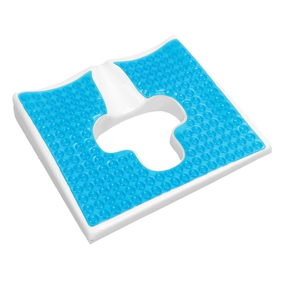 Riousery Anti Bedsore Wheelchair Cushion Breathe Freely Fiber Material T Shaped Opening Triangular Slope Design for Bedridden Patients