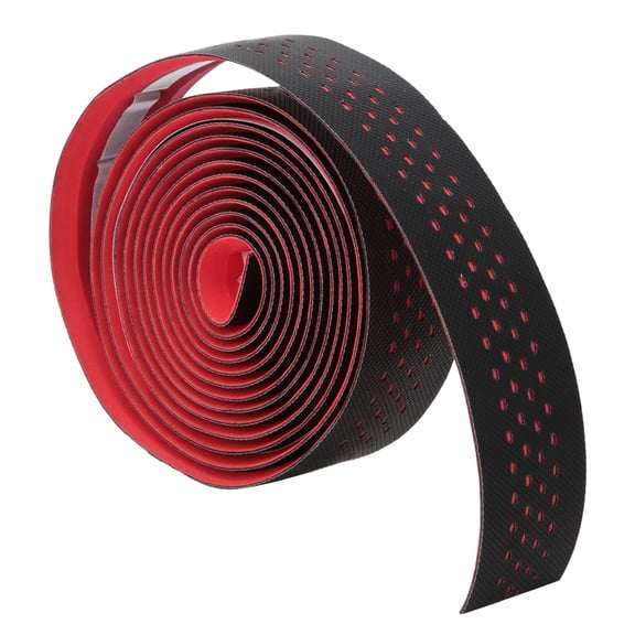 Riousery Anti-Skid PU Road Bike Handlebar Tapes Soft Breathable Mountain Bicycle Handle Bar Wrap (2 Rolls) - Red