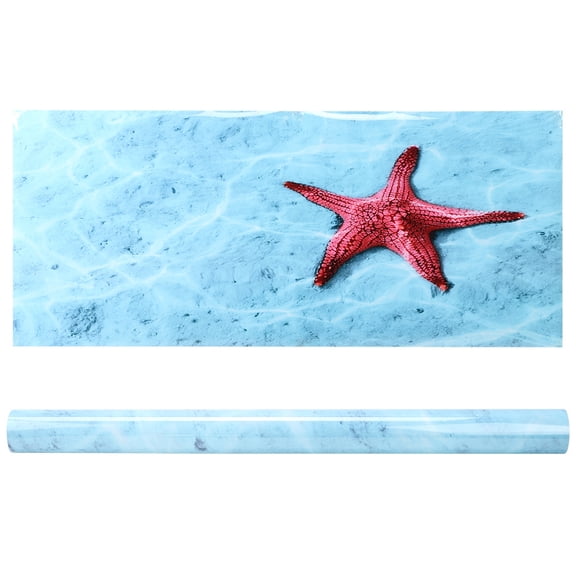 Riousery Aquarium Fish Tank Background Poster Decorative Painting PVC Sticker Landscape Image, Starry Sea Design, 24 x 16.1 inches / 61 x 41 cm