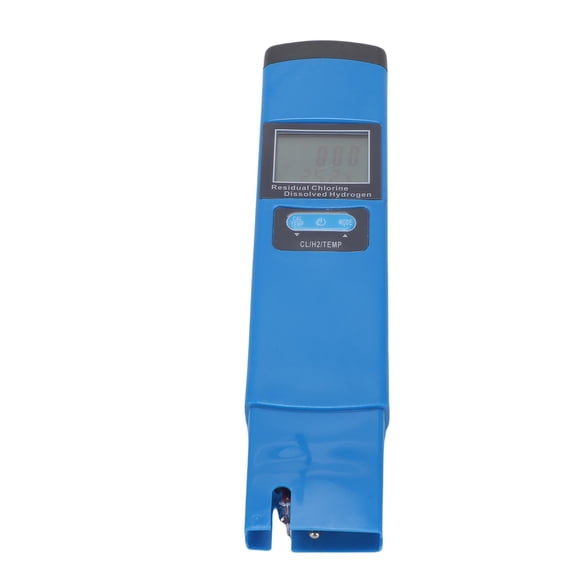 Riousery Aquarium Water Meter 3 in 1 Design Digital Backlit Display Hydrogen Temp Water Tester for Pond Fish Tank 7.09 in / 18 cm