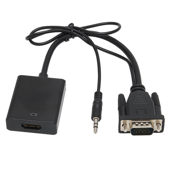 Riousery Audio Converter VGA to High Definition Multimedia Interface Adapter 1080P HD Video Signal Conversion Cable for HDTV Display Monitors (7.48 inches / 19 cm)