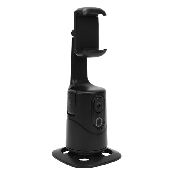 Riousery Auto Face Tracking Phone Holder, 360 Rotation Face and Body Tracking Tripod Stand, Smart Mount for Live Streaming and Video, Black