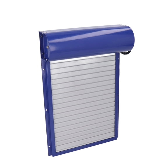 Riousery Automatic Chicken Coop Door with Time Setting Rolling Curtain, Metal Adjustable Chicken House Door Opener for Duck Goose, Battery Powered (14.6 x 9.7 inches / 37 x 24.7 cm)