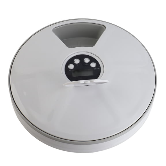 Riousery Automatic Dog Feeder Timed Smart Portion Control Pet Dispenser with Voice Reminder for Small Dogs Puppy Diameter 11.8 inches / 30 cm Height 2.8 inches / 7 cm
