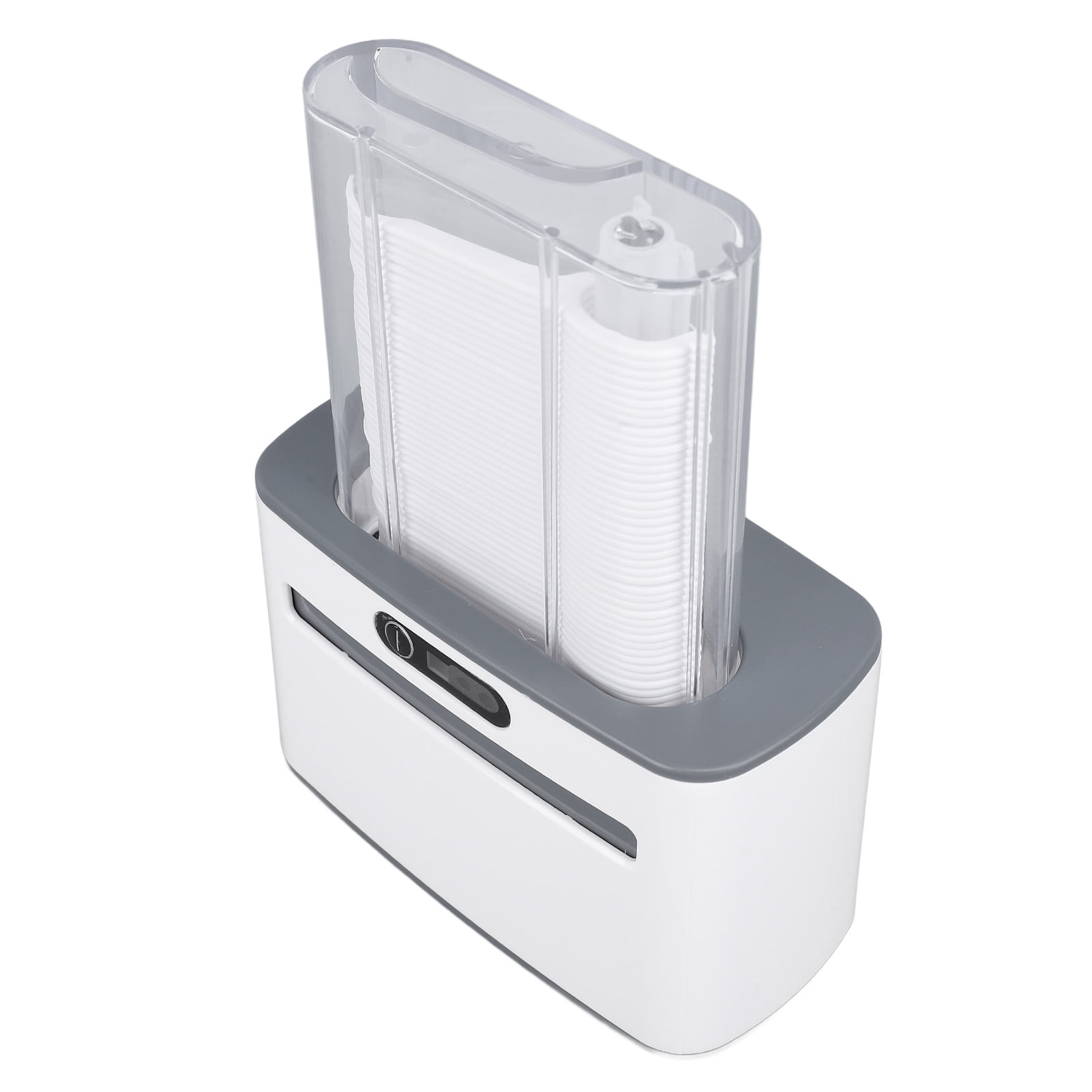 Riousery Automatic Floss Pick Dispenser, Infrared Touchless Electric Floss Holder with 100 Flossers, USB Rechargeable Dental Care Organizer (5.1 inches / 13 cm), White