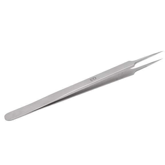 Riousery BETQ3 Stainless Steel Precision Tweezers Superfine Pointed Craft Tool High Accuracy Microscope Fingerprint Tweezer for Electronics and Laboratory Work (6.3 inches / 16 cm)