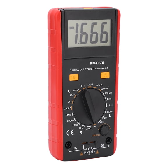 Riousery BM4070 Digital Multimeter & Capacitance Resistance Meter with LCD Display, Industrial Test Instrument (10 inches / 25.4 cm)