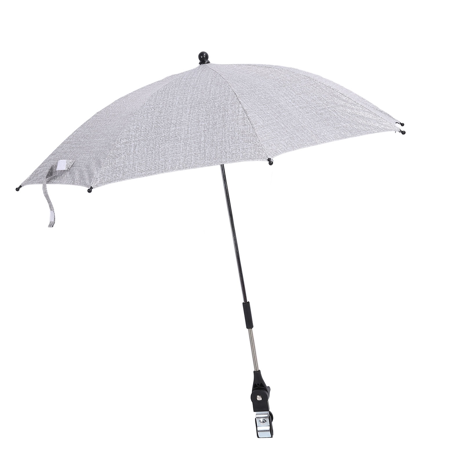 Riousery Baby Stroller Parasol Clip On Sun Shade Umbrella with Adjustable Clamp Outdoor 85cm Denim Gray