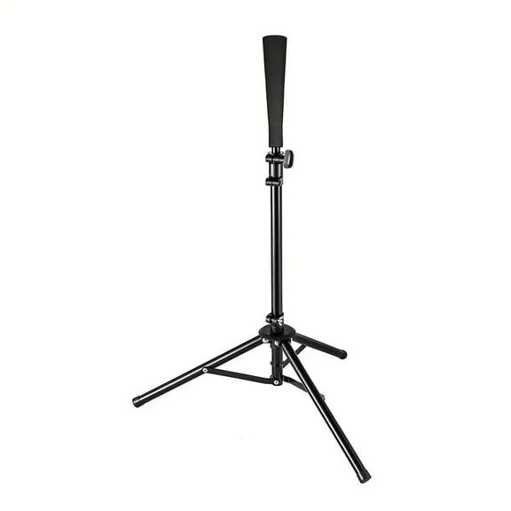 Riousery Baseball Hitting Triangle Tee with Elastic Rubber Top, Adjustable Height 27.6 to 46.5 Inches (70-118 cm), Stable Base Portable Softball Training Practice Equipment for Kids, Teens and Adults
