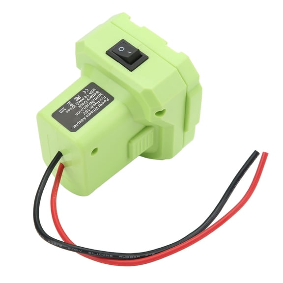 Riousery Battery Adapter Converter Dock Power Connector 14AWG Heavy Duty Wheel Adapter with Safety Switch Compatible with Ryobi 18V Lithium-Ion Battery P108 P107 P102 P103
