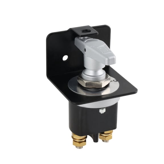 Riousery Battery Disconnect Switch 500A High Current 12V 24V 36V Waterproof Power Cut Off Isolator with Lock-out Plate Rotary Handle for Car Truck RV Yacht Boat Replacement Part 20247 Master Switch