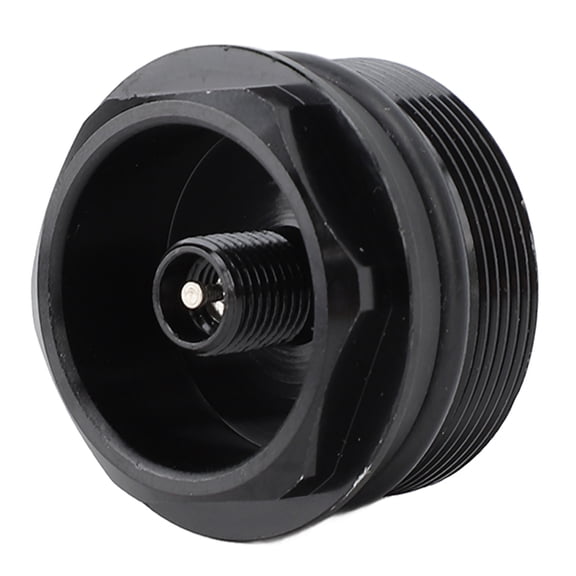 Riousery Bike Front Fork Valve Nut Aluminum Alloy Air Fork Cap Assembly Valve Core Replacement for 1.25 Inches / 32mm Inner Tube Mountain Bikes