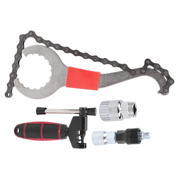 Riousery Bike Repair Tool Set Chain Wrench Puller Tool Bottom Bracket Tool T02 Chain Cutter for Mountain and Road Bikes, 9.84 inches / 25.0 cm Length, Steel Material[cite: 1]