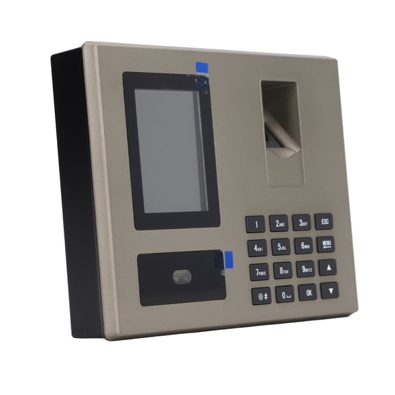 Riousery Biometric Fingerprint Face Recognition Employee Time Clock Punch Machine, USB Data Export, 100-240V US Plug, Black