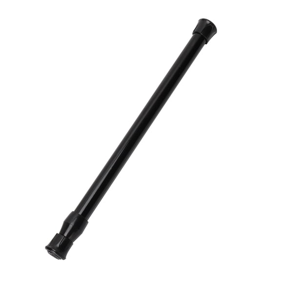 Riousery Black High-Carbon Steel Window Curtain Rail Telescopic Spring Tension Rod for Kitchen Bathroom Wardrobe Utensils, 9.8 to 15.7 inches (25-40 cm)