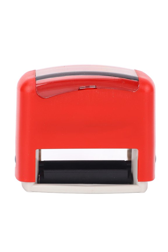Black Ink Stamper Kit Letter Number Symbol Template Automatic Press Stamper For Office School Home Red DIY Set 1.5 x 0.5 inches / 3.8 x 1.3 cm Dimensions