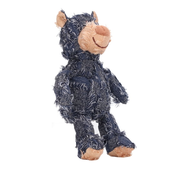 Riousery Blue Dog Companion Teeth Grinding Squeaky Plush Bear Interactive Toy. Bite resistant and fun, this 9.45 inches / 24 cm pet toy will keep your furry friend active and entertained for hours.