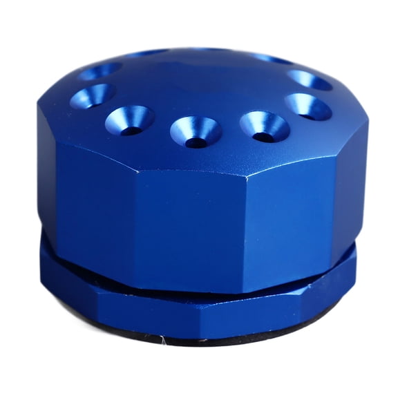 Riousery Blue Screwdriver Storage Rack 10 Holes Aluminum Alloy Rotating Screwdriver Organizer Holder