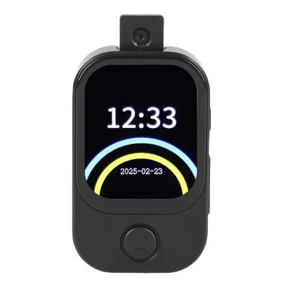 Riousery Bluetooth 5.4 MP3 Player with Camera HiFi Speaker Portable Music Player with 2.01 Inch Touch Screen HD Video E-Book Alarm Clock Stopwatch Compact Mini Audio Player Black No Memory Card