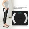 thumbnail image 1 of Riousery Bluetooth Body Fat Scale LCD Digital Bathroom Weight Scale with Smartphone App Integration, High Precision Sensors for Body Composition Analysis, Supports iOS and Android Apps, Black, 1 of 10