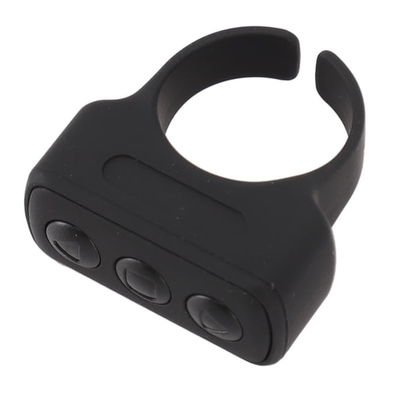 Riousery Bluetooth Ring Controller Multifunction Fashion Selfie Remote BT 5.0 Wireless Scrolling Control Page Turner for Smartphone Tablet Camera Black