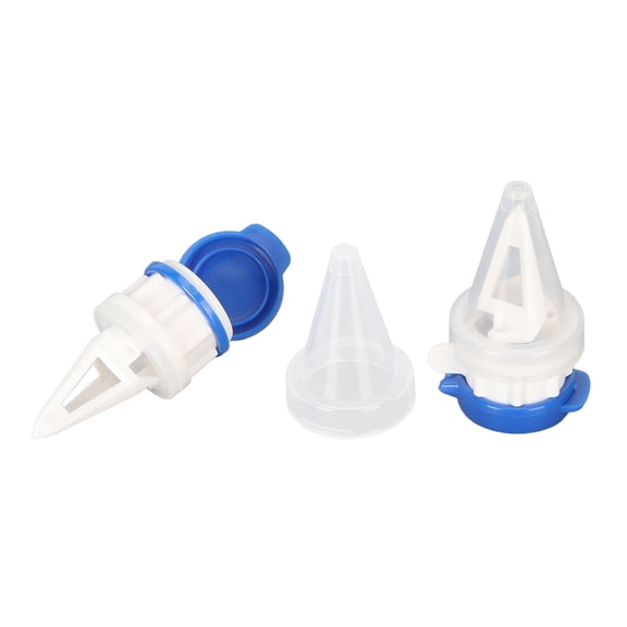 Riousery Bottle Pourer Milk Drinks Diverter 2pcs Box Drink Splitter Spout Pourer for Home Kitchen 2.2 x 6cm / 0.9 x 2.4in