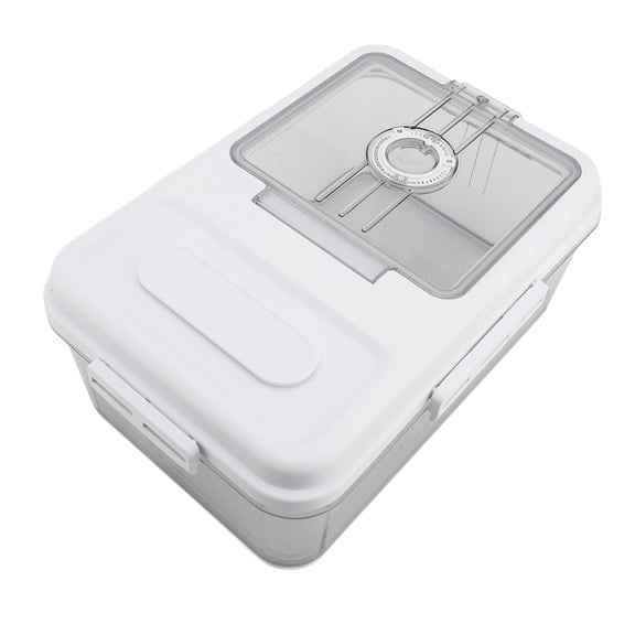 Riousery Bread Storage Box with Airtight Lid Sealed Multi Purpose Time Recording Bread Container for Kitchen Countertop 13.39 inches / 34 cm Long Moisture Proof Flour Storage Bin