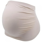 Riousery Breathable Abdominal Pregnancy Support Brace Seamless Maternity Belly Band Comfortable Pelvic Relieving Belt for Expecting Mothers Skin Color Size XXL / 45.2-49.2 inches