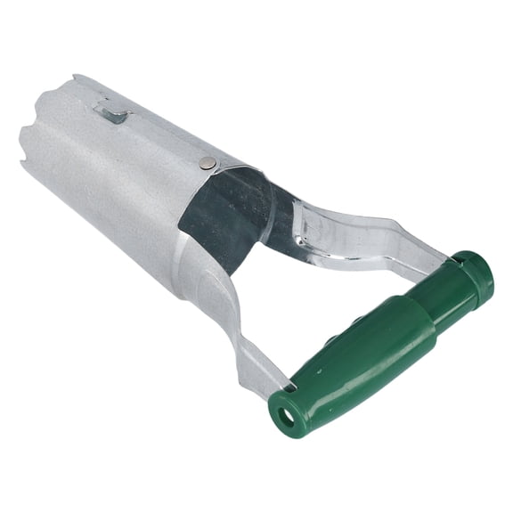 Riousery Bulb Planter Handheld Bulbs Transplanter Bend Free Tool for Transplanting Silver Green (9.84 inches / 25 cm)[cite: 1]