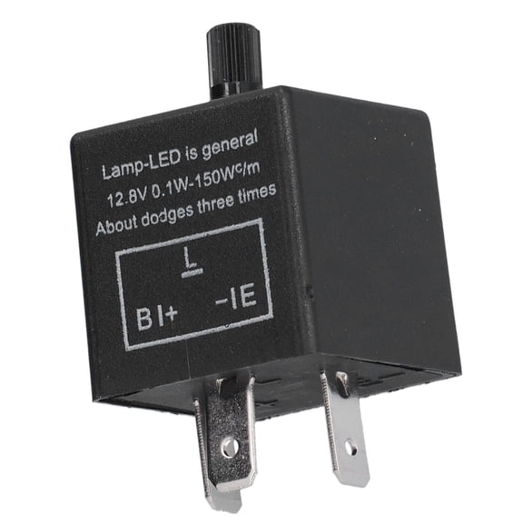 Riousery CF13JL-02 LED Flash Relay for Turn Signal Light 12V 10A 3-Pin Electronic Flasher Relay Module for Auto Motorcycle Anti-Flashing (5 x 4 x 4 inches / 12.7 x 10.1 x 10.1 cm)