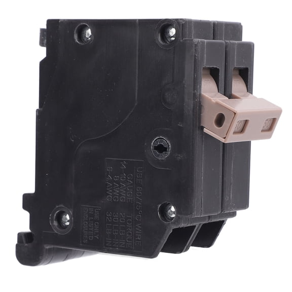 Riousery CH Type 2 Pole 50A Molded Case Circuit Breaker, 3/4-Inch Plug-On AC Thermal Magnetic Protecting Breaker 10 KAIC 120V 240V, Compatible with Cutler Hammer Load Centers (10 inches / 25.4 cm)
