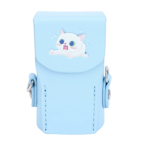 Riousery Camera Leather Case Fit for POCKET3 Magnetic Closure Digital Camera Protective Carrying Bag Cover Blue
