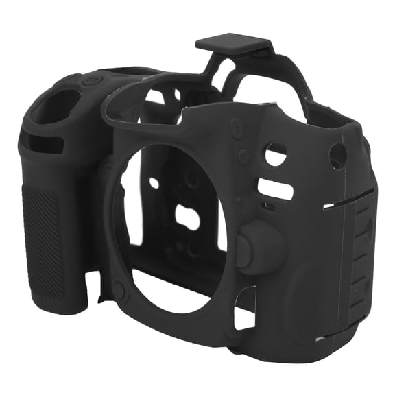 Riousery Camera Protective Shell Silicone Case Cover Fit for Nikon D7000 Camera Accessories, Durable Soft Rubber Skin Sleeve Protector Housing Anti-Scratch Lightweight Travel Photography Gear, Black