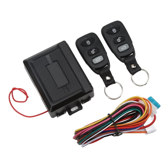 Riousery Car Control Central Door Lock Kit Remote 3 Buttons Keyless Entry System Universal 12V 433.92MHz