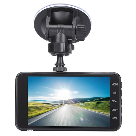Riousery Car Driving Recorder HD Night Vision DualLens Metal Dash Camera 1080P Front and Rear for Cars