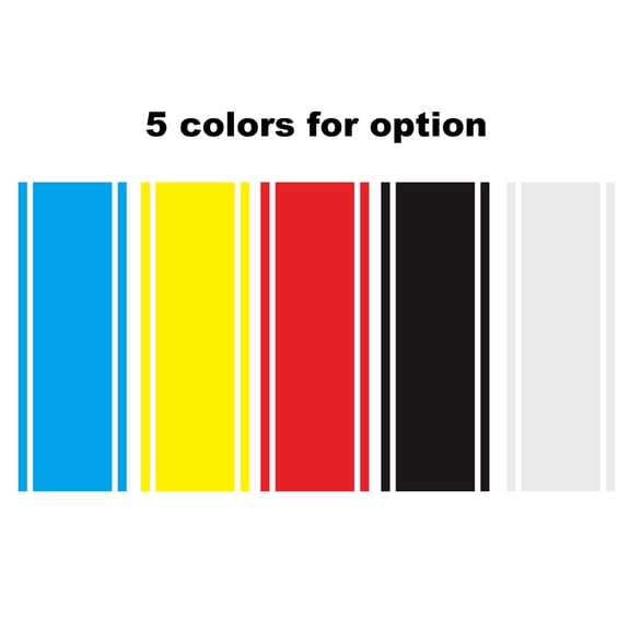 Riousery Car Hood Stripe Sticker Universal Auto Racing Stripes Body Side Vinyl Modified Stripe Decal Decoration Water Resistant Red Decal For Vehicles Trucks SUVs