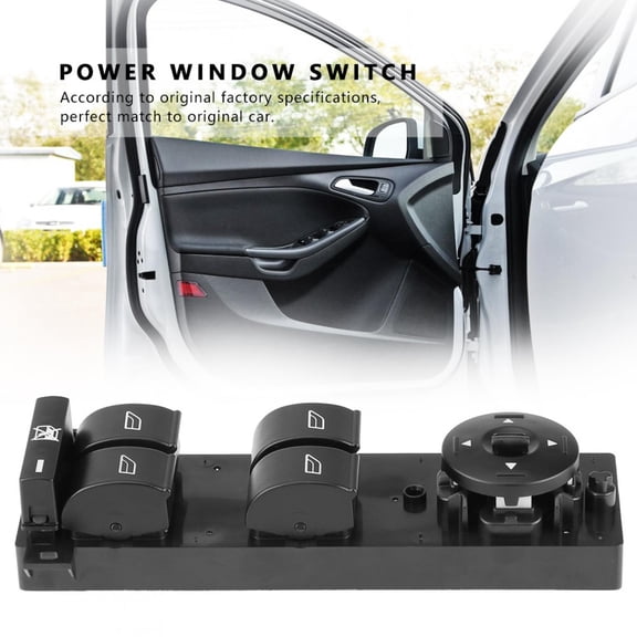 Riousery Car Power Master Control Window Switch Button for FORD FOCUS 2005-2007 3M512K021AB, Black, 6.3 inches / 16 cm