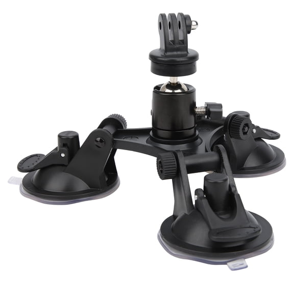 Riousery Car Suction Cup Mount Holder Accessory for Sports Action Cameras, Versatile Windshield Dashboard Mount Compatible with OSMO Action and Gopro 9, Easy Installation Camera Tripods