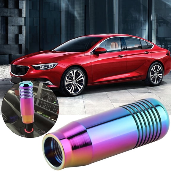 Riousery Car Universal Modification Manual Knob Gear Shift Head Shifter Lever Stick with 3 Adapters (Colored, 4.33 inches / 11 cm)