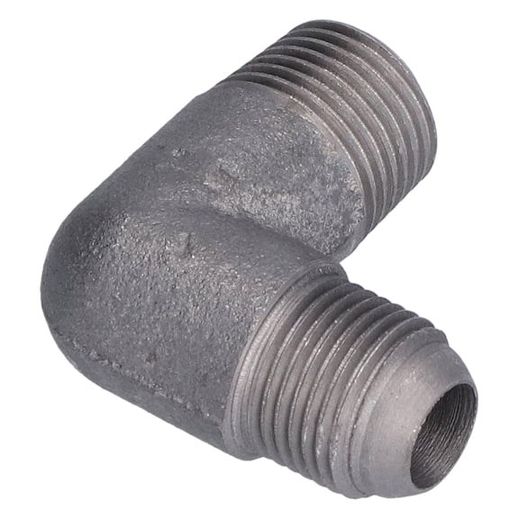 Riousery Cast Iron Air Compressor Elbow Fitting Connector, 0.75 x 0.79 Inches (19 x 20 mm) Thread Pneumatic Tool Accessory Replacement Part for Cylinder Bore 2.17 or 2.56 Inches (51 or 65 mm)