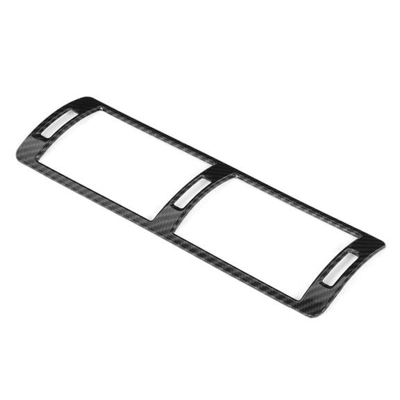 Riousery Central A/C Air Vent Outlet Frame Trim Carbon Fiber Style Interior Decoration Cover Compatible with BMW 5 Series E39 1996-2003 Models, Car Inner Styling Accessories (10.63 inches / 27 cm)