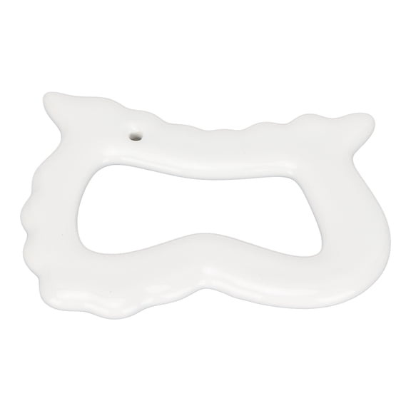 Riousery Ceramic Gua Sha Board Body Scraping Massage Tool for Facial Relaxation, Chin, Neck, and Shoulder Relief, Traditional Handheld Spa Fascia Massager for Muscle Tension Release and Skin Care