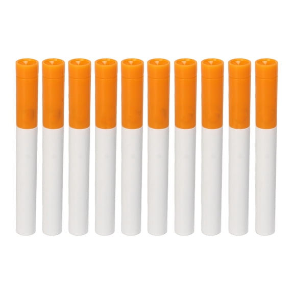 Riousery Cigarette Shaped Plastic Golf Tees, Novelty Golf Ball Practice Tee for Training and Reducing Friction Side Spin, 10-Inch Packaging / 25.4 cm White, 50-Count Packs