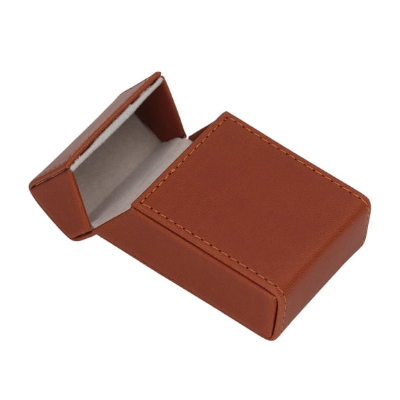 Riousery Cigarettes Box PU Leather Holder Case for 20PCS Cigarettes, Soft-Sided Portable Travel Storage Container Cover with Secure Closure, Coffee Brown