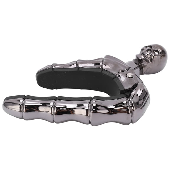 Riousery Classic Skull Guitar Capo Black Zinc Alloy Silicone Trigger Capo for Acoustic Electric Guitars Ukulele Musical Instrument Accessories 2.2 in / 58 mm