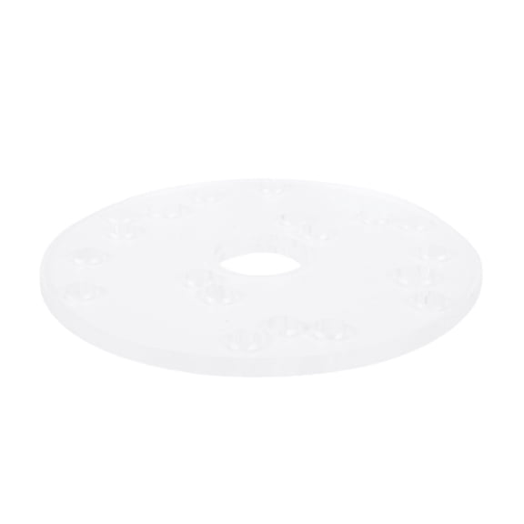 Riousery Clear Acrylic Router Base Plate 6.5 inches / 16.51 cm Diameter Universal Sub Base Board for Woodworking with Brass Centering Pin and Screws